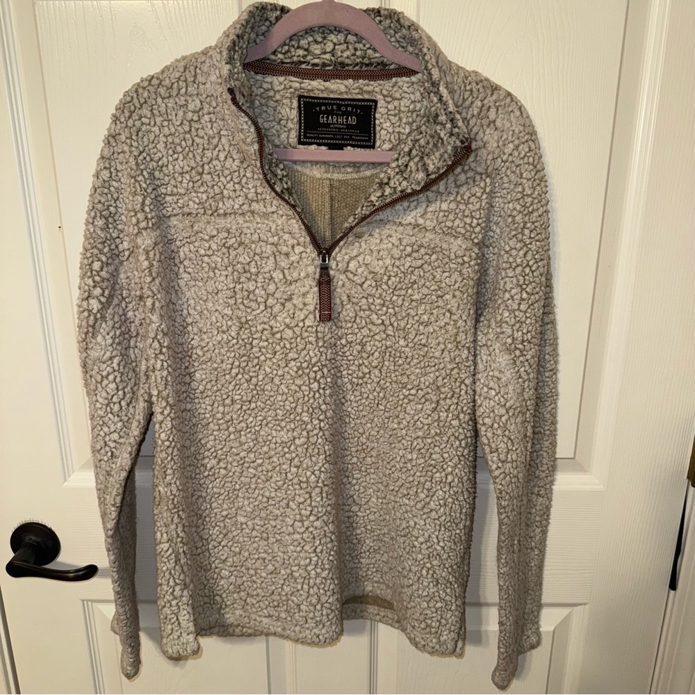 True Grit Cream Sherpa Pullover
